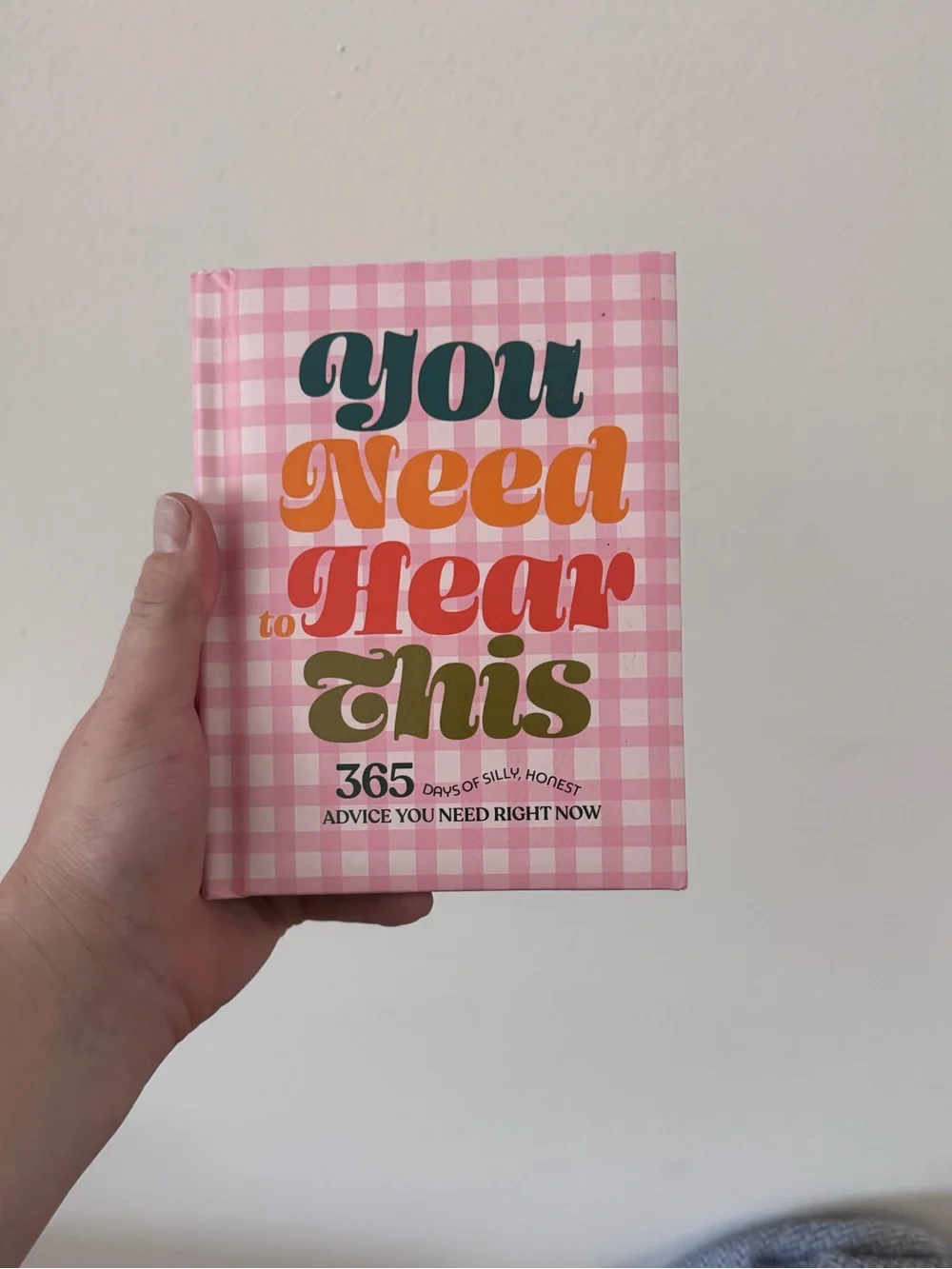 You Need to Hear This - Pink Gingham Coffee Table Book